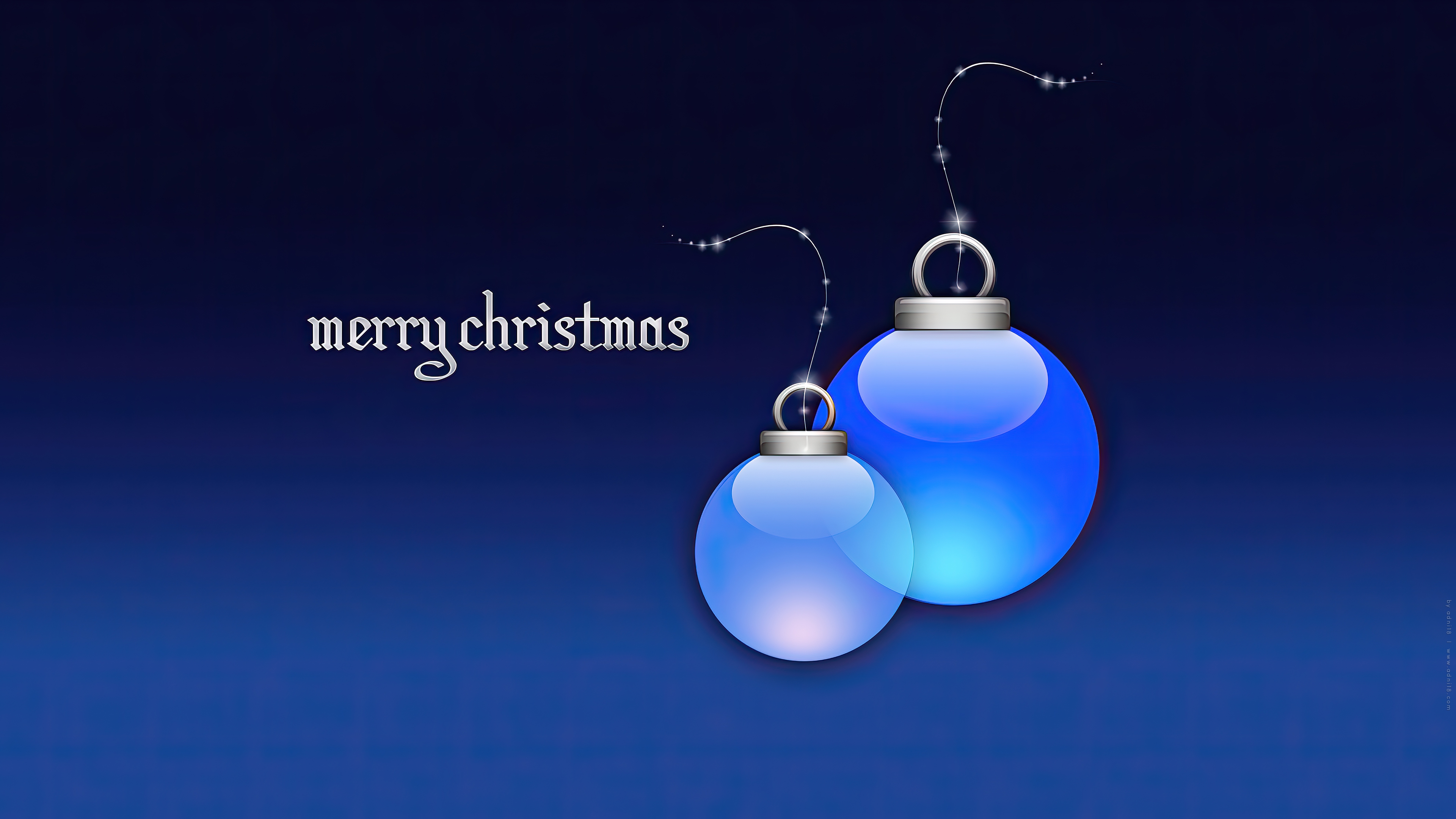 Christmas Light (Blue)  ( UHD )