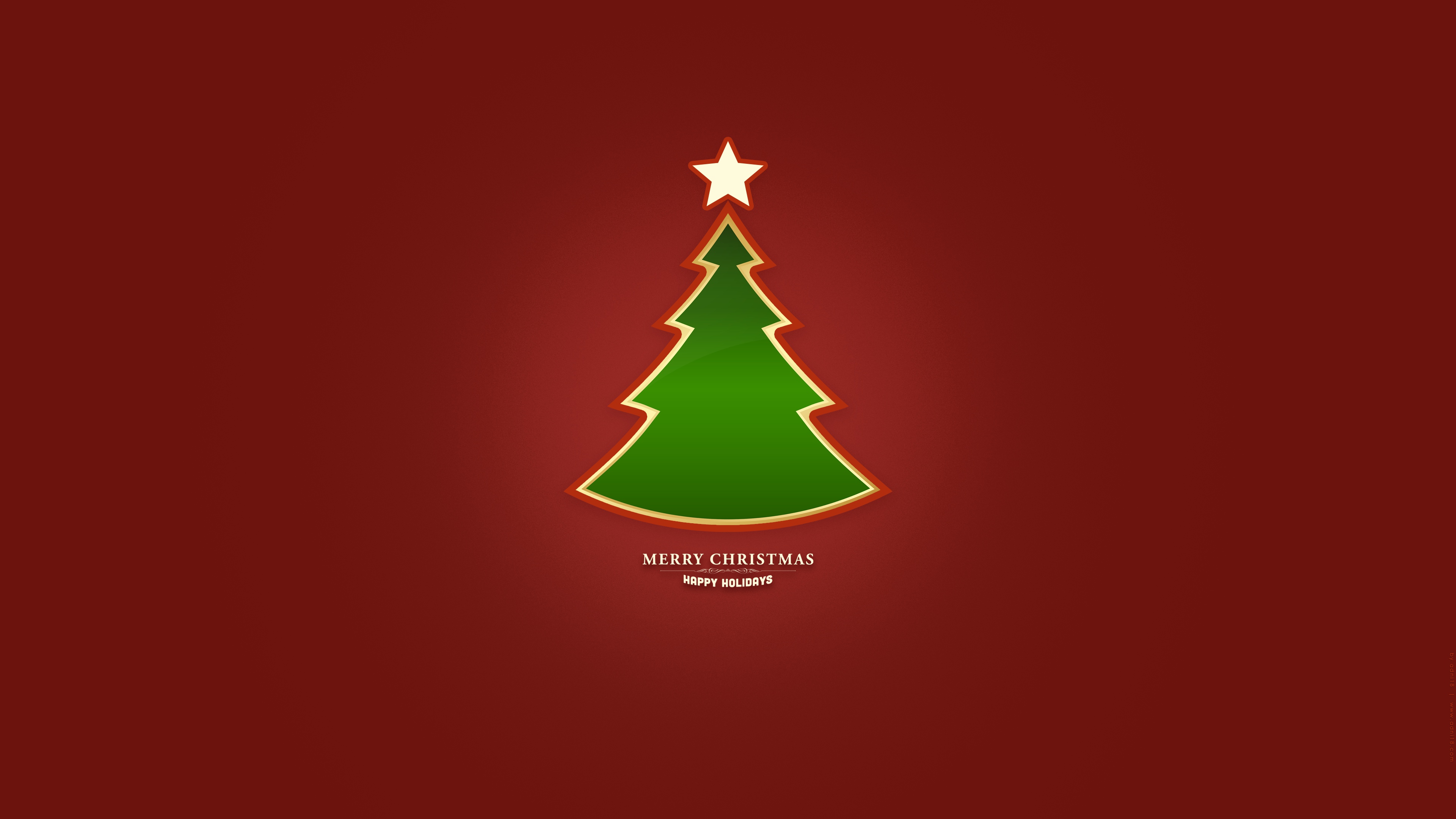 CHRISTMAS TREE_RED  - UHD